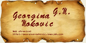 Georgina Moković vizit kartica